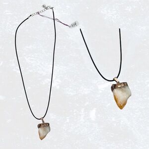 Citrine Raw Crystal Pendant Necklace
